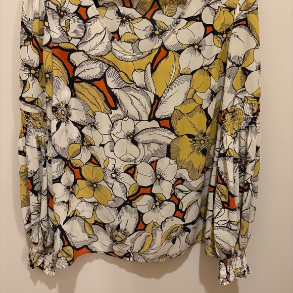 CAbi #3954 Sequel Yellow/Black Blouse - Size Medium - Picture 2 of 8